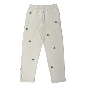 All over logo corduroy pants