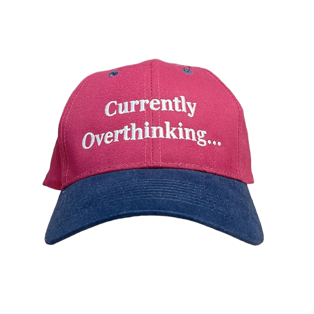 hypno currently overthinking maroon cap