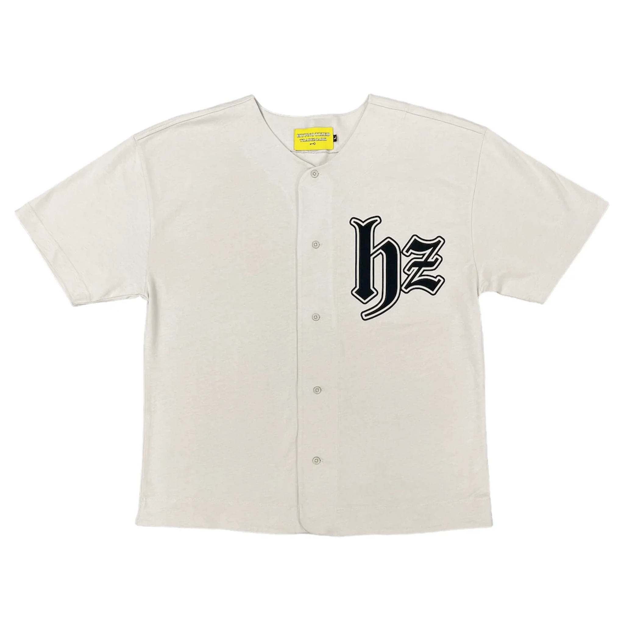 hypno hz offwhite baseball button up – HYPNOTIZED hypno hz offwhite baseball button up – HYPNOTIZED