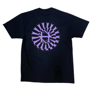 hypno violet and black logo tee