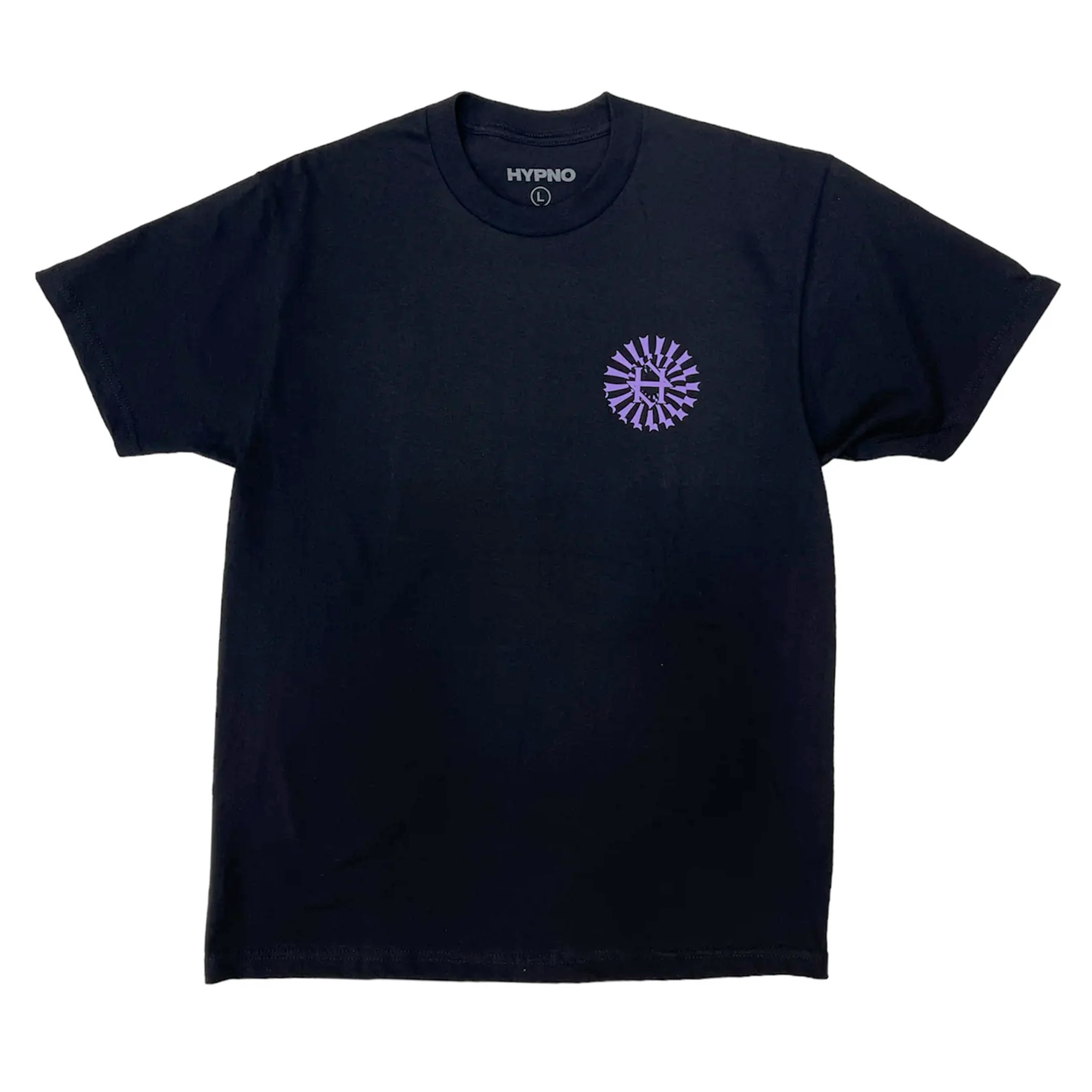 hypno violet and black logo tee